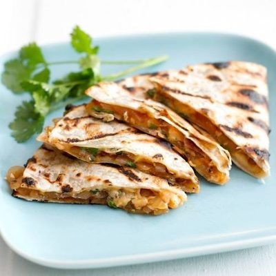Grilled Barbeque Onion and Smoked Gouda Quesadillas