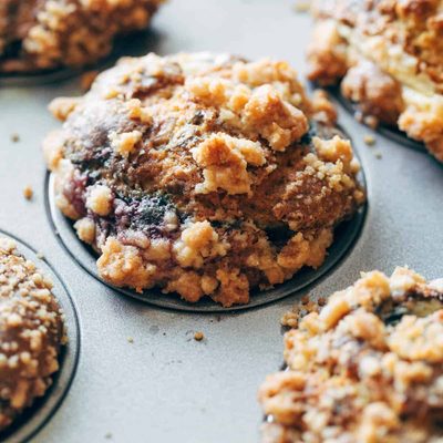 A picture of Triple Berry Cheesecake Muffins