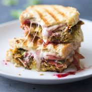 Loaded Turkey Panini for all your Thanksgiving leftovers