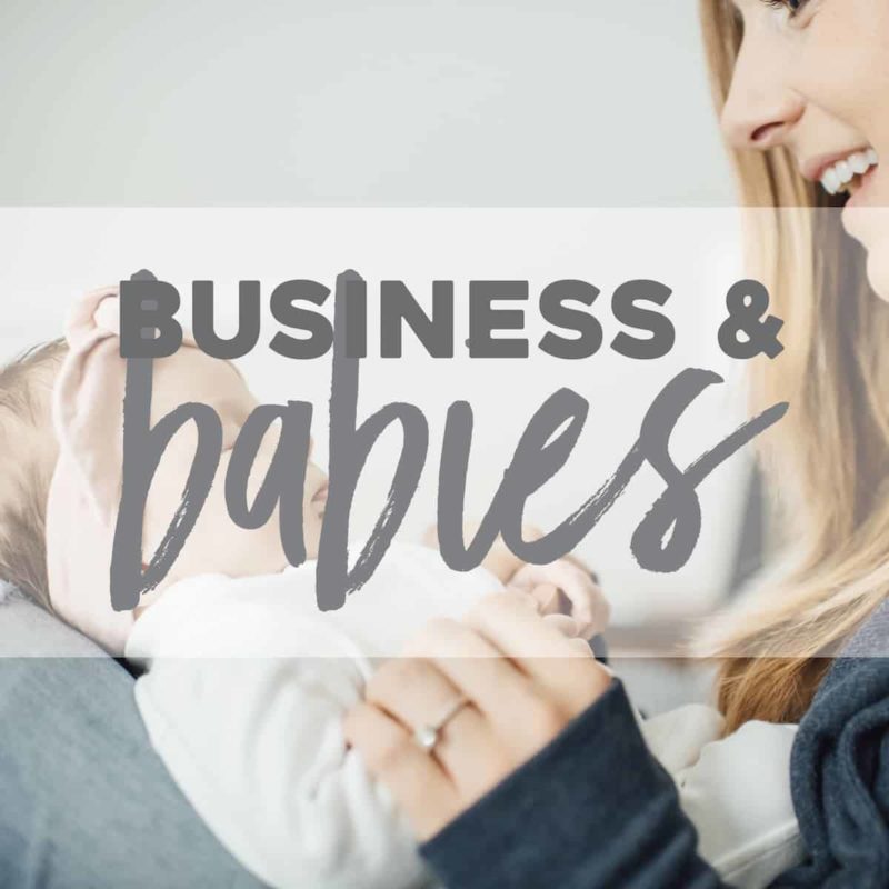 A woman holding a baby.