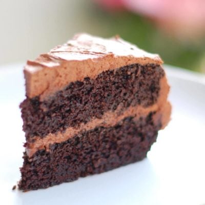A picture of Double Chocolate Cake with Buttercream Frosting