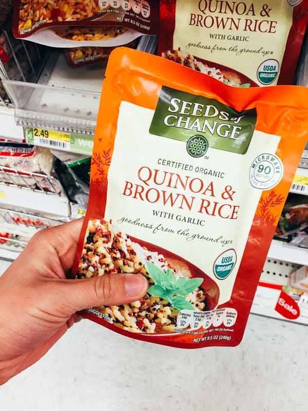 Grocery Shopping at Target - Quinoa and Brown Rice.